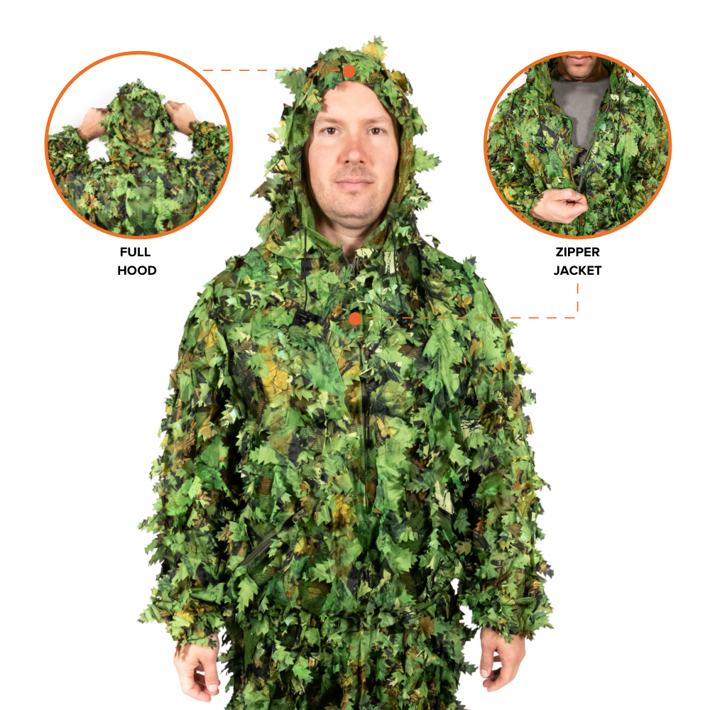 Laser Cut 3D Leafty Ghillie /Camo Hunting Suit – Survival Gears Depot